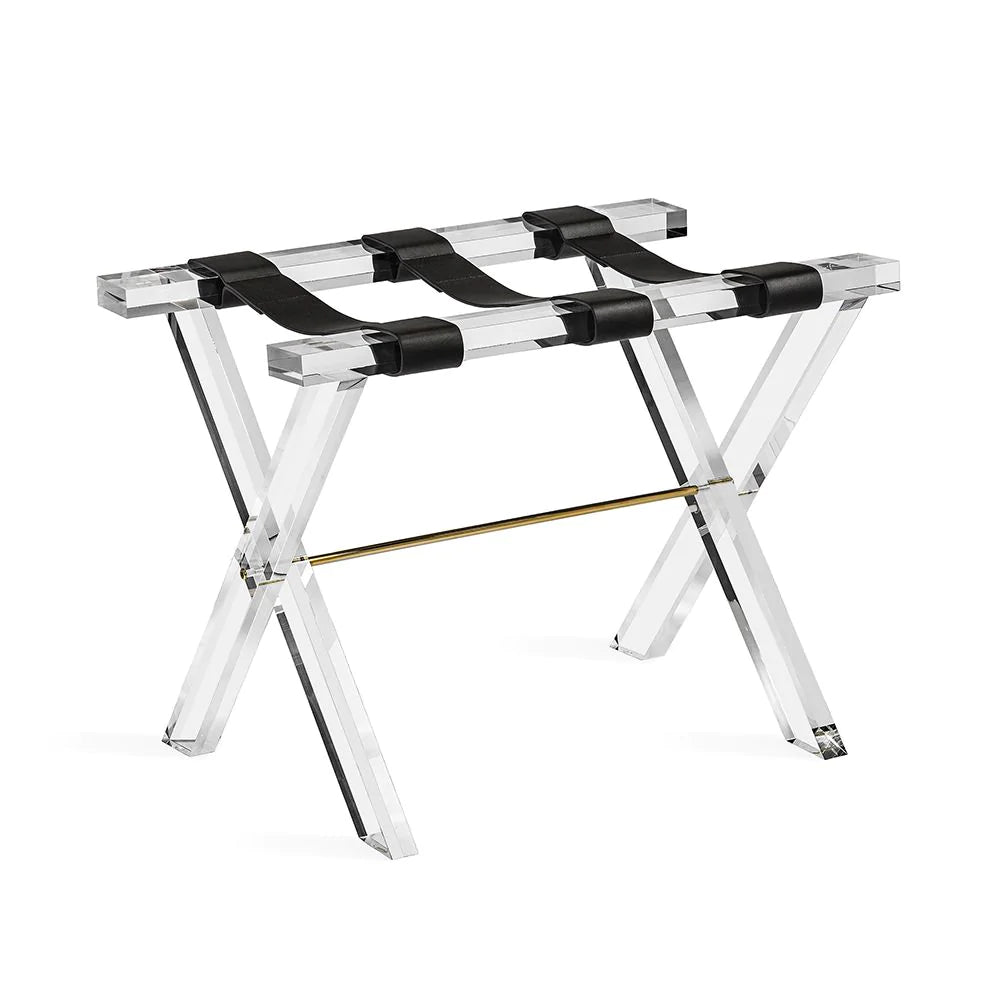 Acrylic and Leather Luggage Rack + Reviews