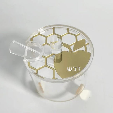 Lucite Lasercut honey dish