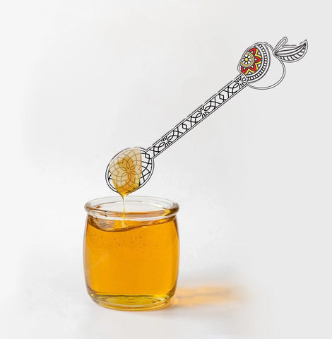 Color it Acrylic Rosh Hashana Honey Dipper