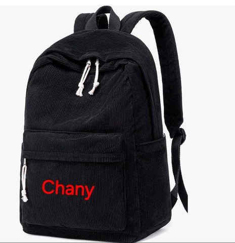 Corduroy 17 inch backpack