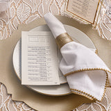 Rosh Hashana Leather Napkin Wraps