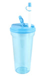 Jumbo Plastic Water Bottles with Straws, 35 oz.